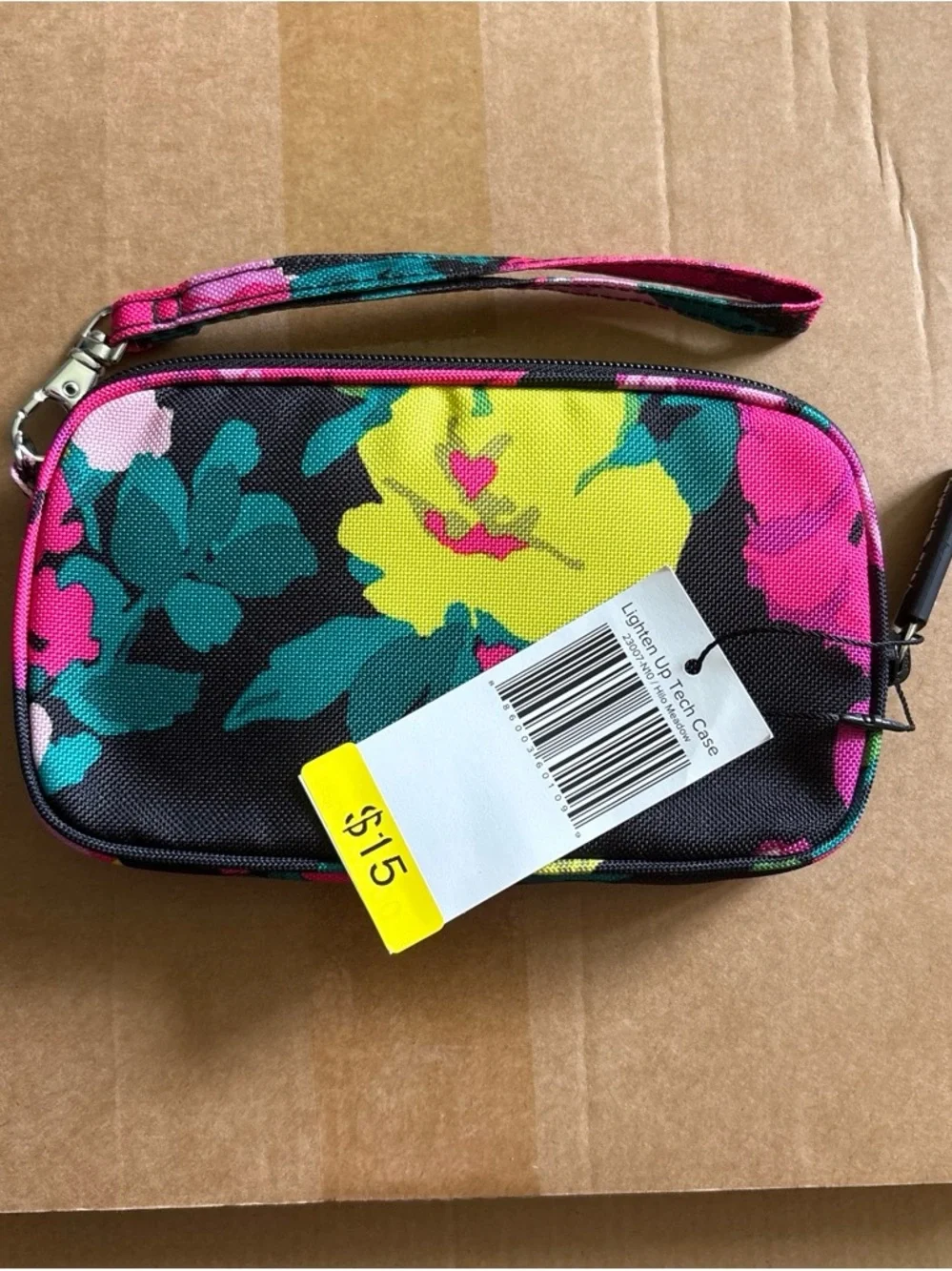 Vera Bradley sunburst floral tech pouch